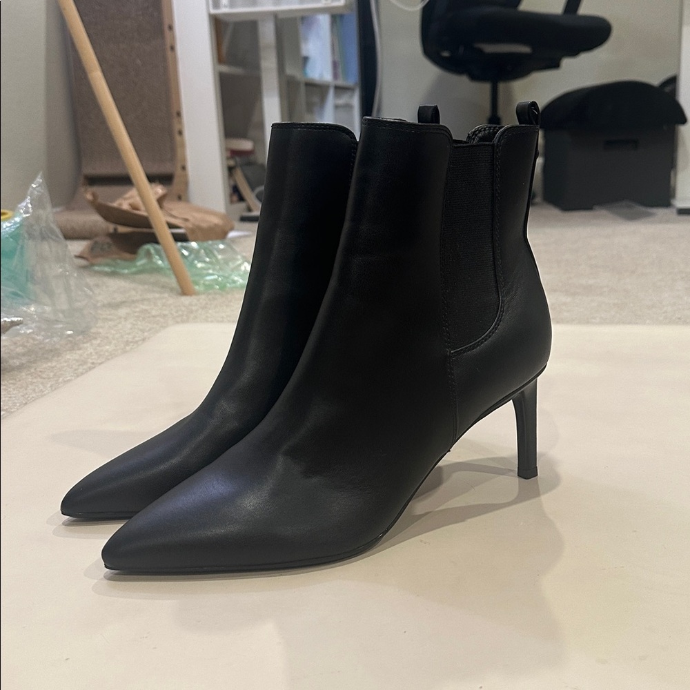 Calvin Klein Black Heeled Boots
